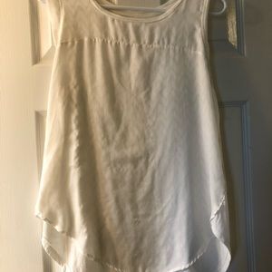 White chevron tank top